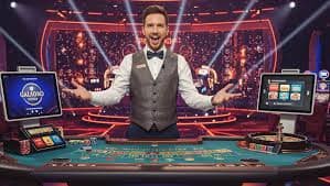 Casino-style live dealer game table at 22jl online gaming platform